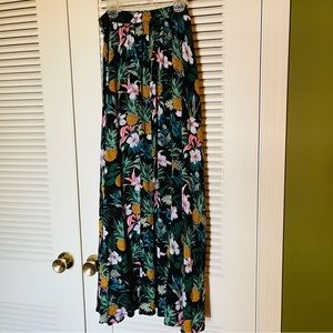 Shein Tropical Pineapple Maxi Skirt